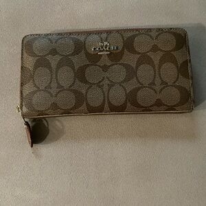 Coach Brown Monogram Wallet